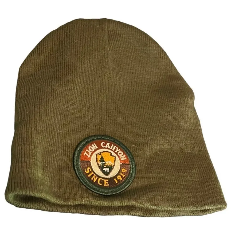 Zion National Park Forest Green Beanie